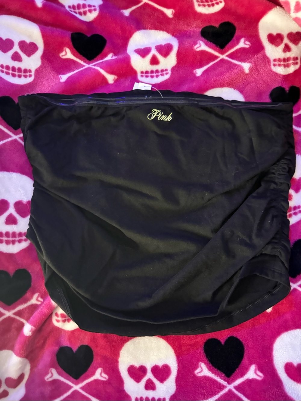 PINK Batty Graphic Tube Top - Picture 2 of 2